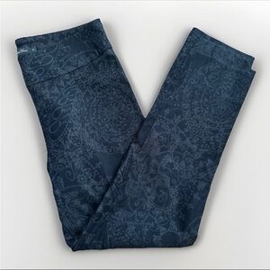 Estelle and Finn Women's Black Pants Paisley Print, Size 8 Pull-On Comfort